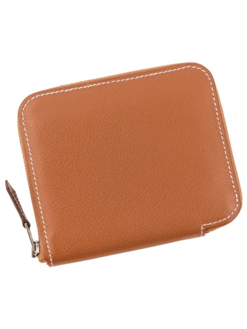 Hermes Azap Compact Silk'in Evercolor Wallet Gold